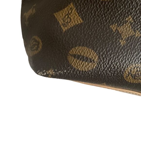 Pepe Alba Bag Womens Large Brown Patterned Faux Leather 12x12 - Picture 6 of 9